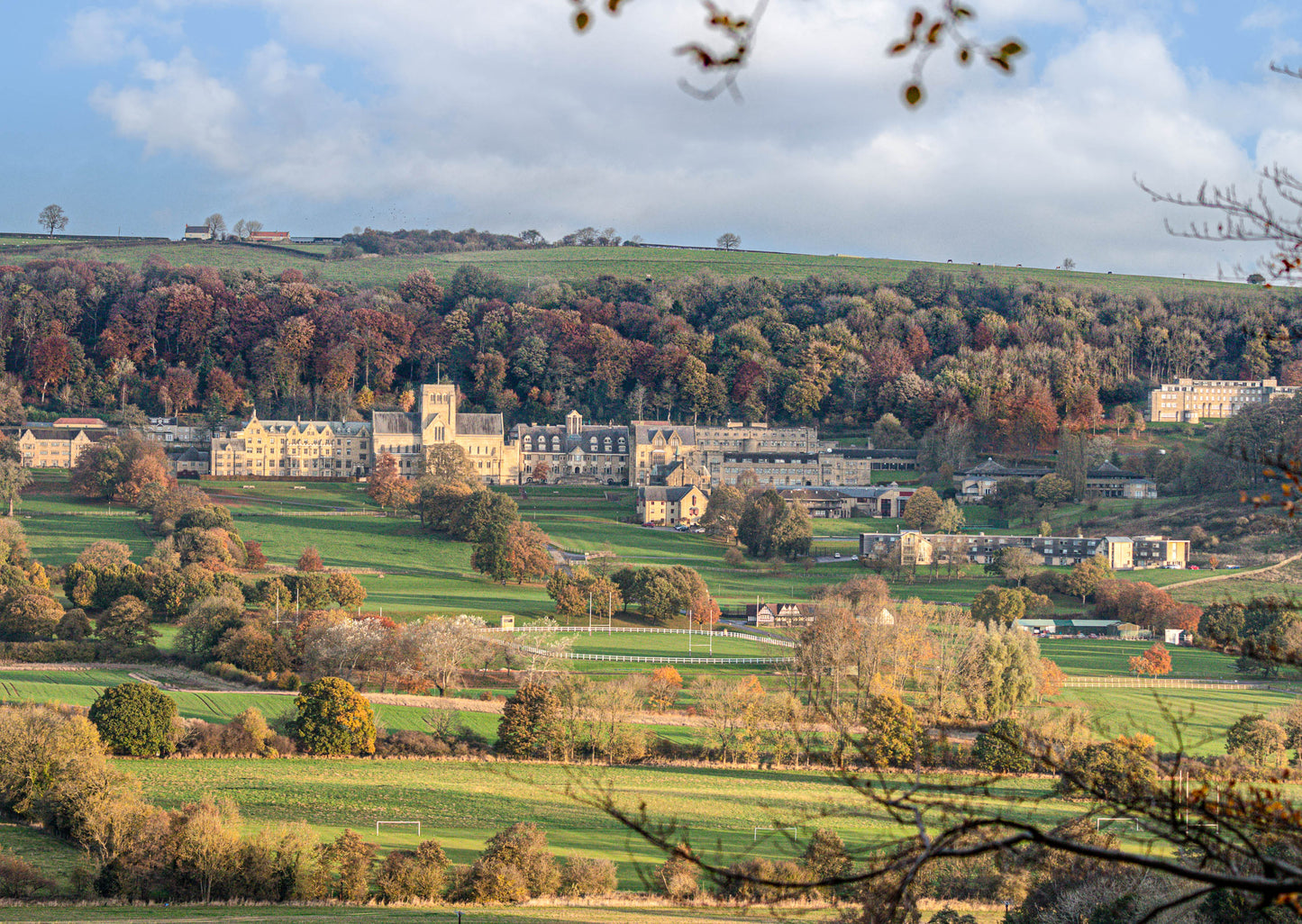 From Gilling Woods - Ampleforth Abbey and College Print